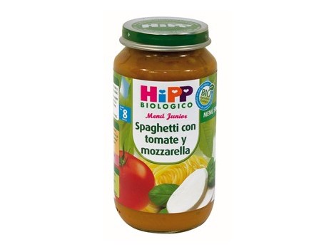 Hipp Menú Spaghetti con tomate y mozzarella 250gr