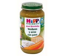 Hipp Menú Verduras y arroz con pavo 250gr