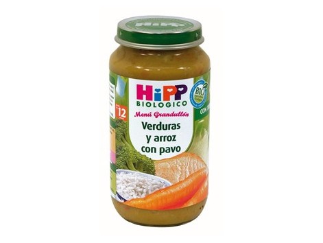 Legumes menu Hipp e Arroz 250g de peru