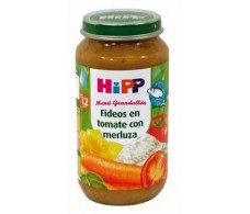 Hipp Menú Fideos en tomate con merluza 250gr