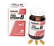 Health Aid Full Vitamin B & C. 30 comprimidos. Health Aid