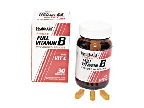 Health Aid Full Vitamin B & C. 30 comprimidos. Health Aid