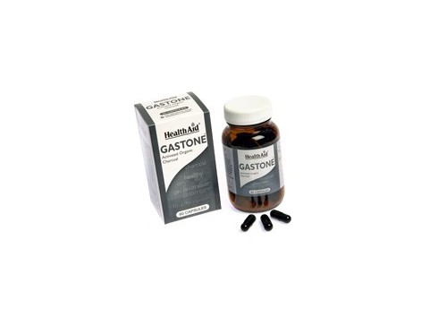 Gastone - Carbon puro activado 60 capsulas. HealthAid