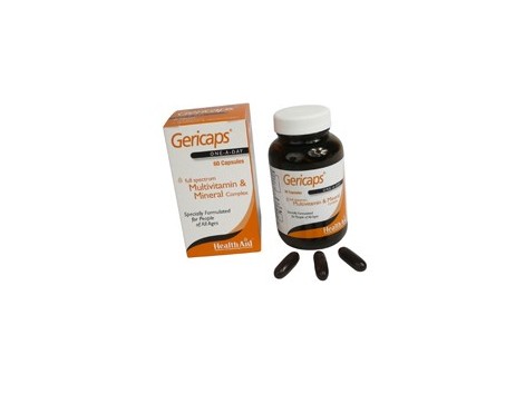 Gericaps - Viatminas und Mineralien. 30 Kapseln. HealthAid