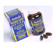 Gericaps Active - Vitaminas, minerales, ginseng y ginkgo. 30 cap