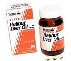 Halibut Liver Oil. Aceite de higado de Halibut. 90 capsulas