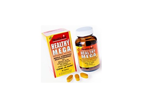 Healthy Mega 30 comprimidos. Multivitaminico HealthAid