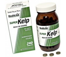Kelp. Algas Kelp - Multiminerales 240 comprimidos. HealthAid