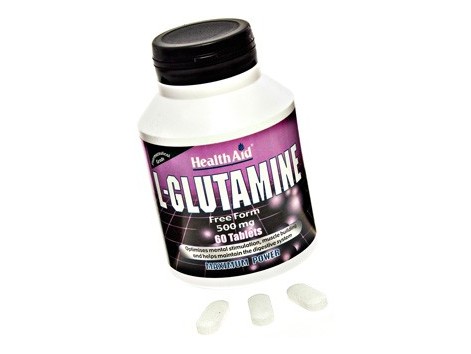 L-Glutamine   L-Glutamina en forma libre de 500mg. 60 comprimido