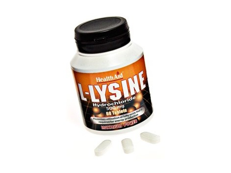 L-Lysine  L-Lisina de 50omg. 60 comprimidos. HealthAid