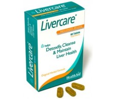 Livercare 60 comprimidos HealthAid. Regenerador hepático