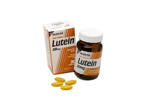 Health Aid Lutein 20mg. Luteina 20mg. 30 comprimidos