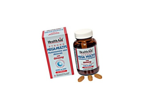 Health Aid Multi´s Ginseng. Multivitaminas con Ginseng. 30 comp.