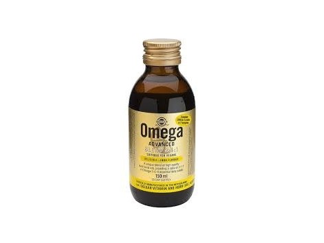 Solgar Omega Advanced Blend 2:1:1 150ml lemon flavor.