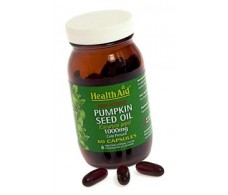 Health Aid pumpkin seed oil 1000mg. 60 capsules