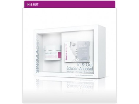 In & Out Singularderm Creme 50 ml + 30 Kapseln Nahrungsergänzung