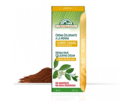 Corpore Sano Crema Colorante Henna Rubio 60ml