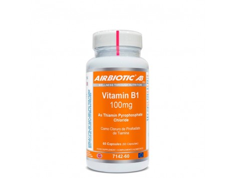 Lamberts Витамин B1 Airbiotic Плюс 100 мг 60 капсул
