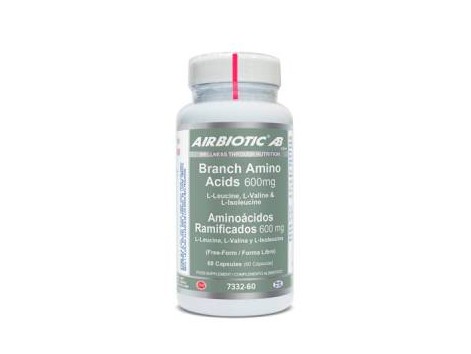 Airbiotic Aminoácidos Ramificados 600 mg 60 cápsulas