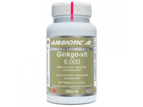Airbiotic Ginkgo-vit 6.000 30 comprimidos