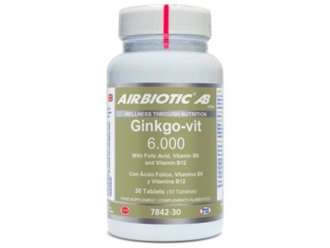 Lamberts Plus Airbiotic Ginkgo-vit 6.000 30 tablets