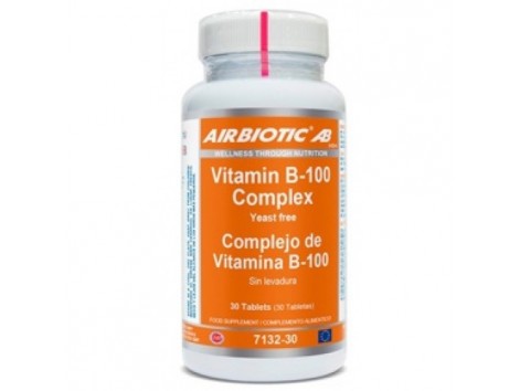 Além disso Airbiotic Lamberts Vitamina B-100 complexos 30 comprimidos