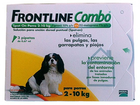 Merial Frontline Spot -On Dog 2 -10kg 3un Merial Frontline Spot -On Dog 2 -10kg 3un