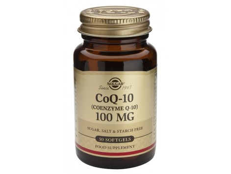 Solgar Coenzima Q10 100mg. 30 cápsulas de gelatina mole 