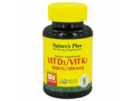 Nature's Plus Vitamin D3 Vitamin k2 90 capsules