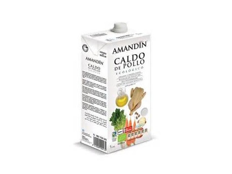 Amandin caldo de galinha 1 litro Ecológica