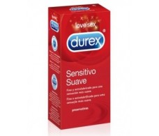 Durex sensíveis macias fina e macia 12 unidades