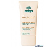 Nuxe Reve de Miel Hand Cream 75ml and nails.