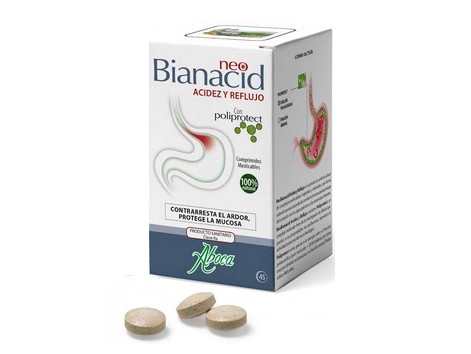 Aboca NeoBianacid 14 comprimidos mastigáveis. antes Bioanacid