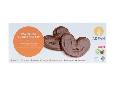 ADPAN Palmeras sem glúten Chocolate 100 gramas.