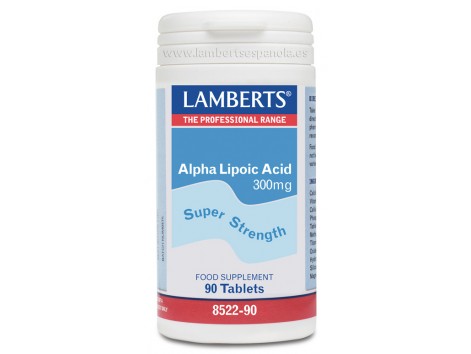 300mg Lamberts ácido alfa lipóico. 90 comprimidos. Lamberts