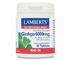 Lamberts Ginkgo biloba 6000 mg. 180 tabletas.