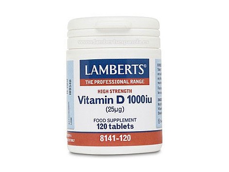 Lamberts Vitamina D 1000 UI (25 mcg) 120 cápsulas