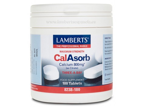 Lamberts CalAsorb (calcio como citrato) 180 comprimidos