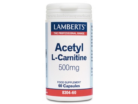 Lamberts Acetil L-carnitina 500 mg.