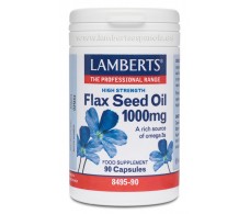 Lamberts Aceite de semillas de lino 1000 mg. 90 cap. Flax Seed O