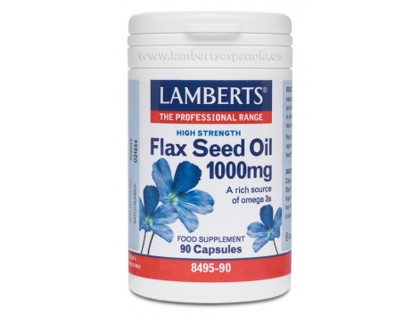 Lamberts Aceite de semillas de lino 1000 mg. 90 cap. Flax Seed O