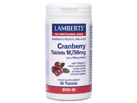 Lamberts Arándano Rojo 18750mg. 60 comprimidos