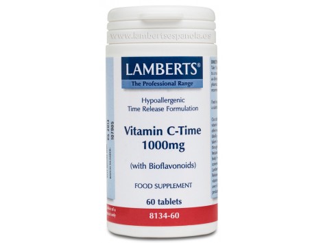 Lamberts Vitamina C 1000 mg comprimidos de libertação sustentada 180.