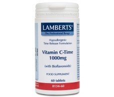 Lamberts Vitamina C 1000 mg 60 comprimidos de liberación sostenida.