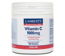 Lamberts Vitamina C 1000mg. con bioflavonoides y escaramujo 180 comprimidos.