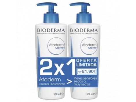 Atoderm Bioderma Sensitive Skin Moisturizer Angebot 2 X 1.