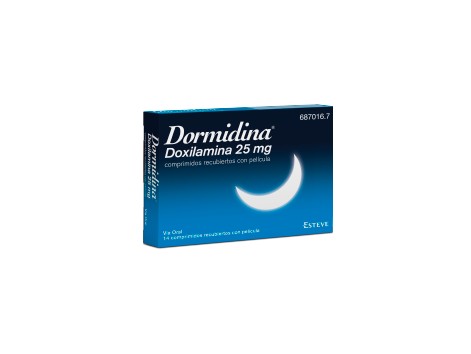 Dormidina doxylamine 25 mg 14 tablets