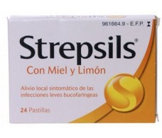 Mel e Limão Strepsils pastilhas 24
