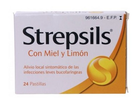 Mel e Limão Strepsils pastilhas 24