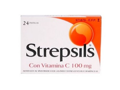 A vitamina C Strepsils losango 24